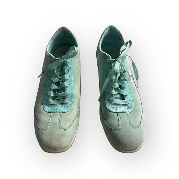 Puma Women's Size 9.5 Eco Ortholite Wedge Suede Sneakers Shoes - Picture 1 of 14